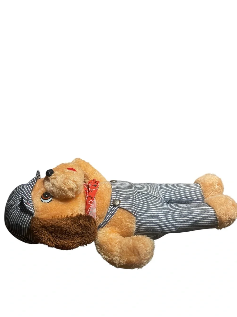 Vintage Knickerbocker 1970s Casey Jones Puppy Dog Train Conductor Stuffed Plush